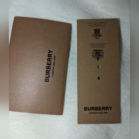 BURBERRY Border Check 6 Ring Key with D Ring Key Case PVC Brown Tan NWT - Picture 2 of 13